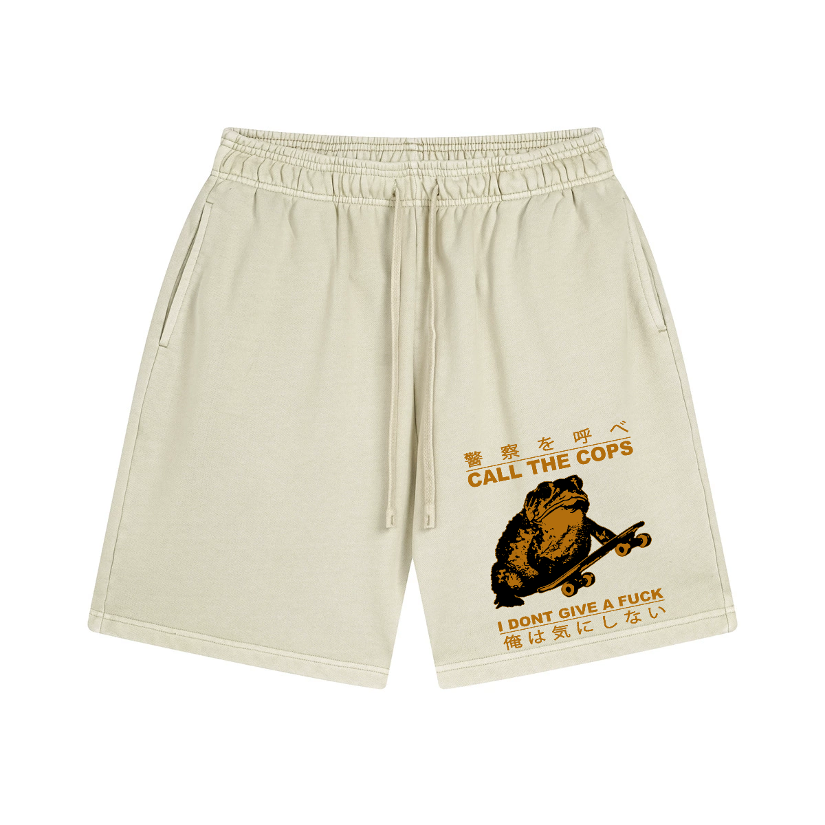 Frog Cops Vintage Pure Thick Cotton Shorts