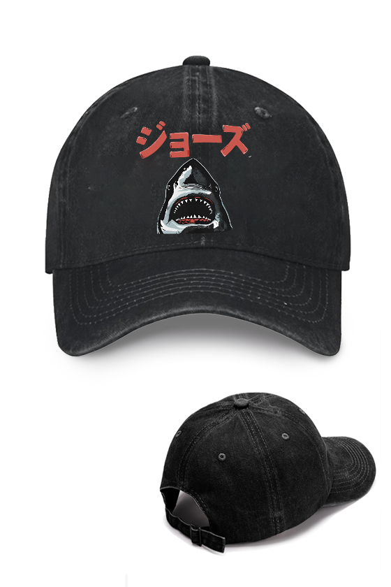 Jaws Shark Vintage Cotton Cap