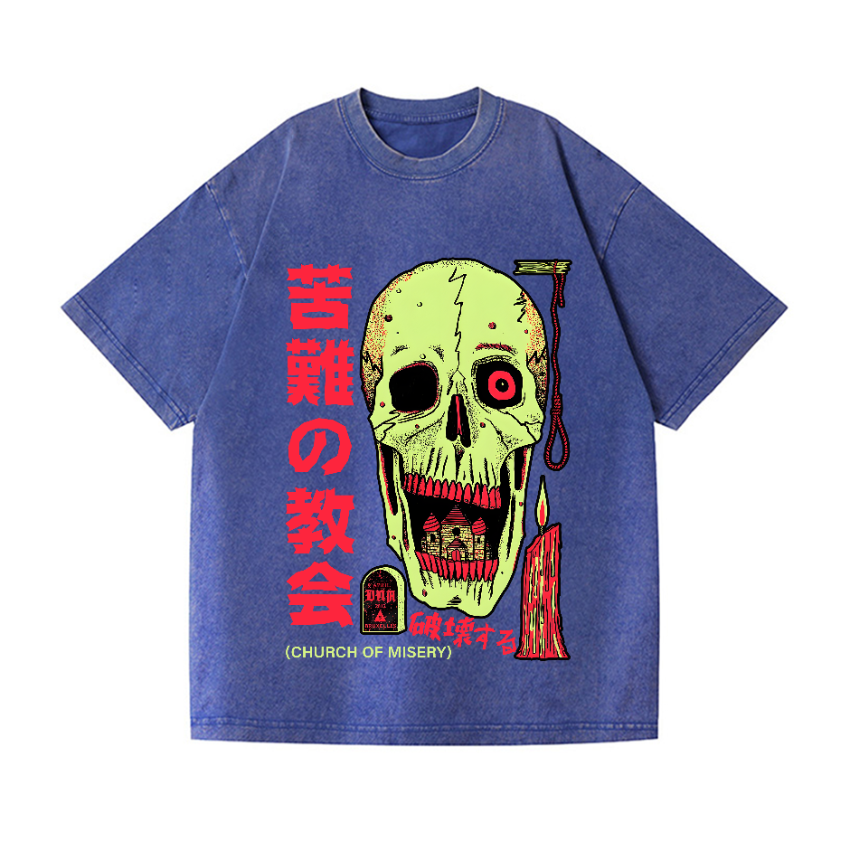 Church of Misery Vintage Wash Japanese Design T-Shirt