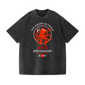 The Drunk Octopus Dotonbori Osaka Japan Vintage Wash Japanese Design T-Shirt