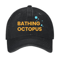 Bathing Octopus Vintage Cotton Cap