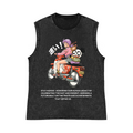 Speed Motorcycle Bike Pure Cotton Wash-Dyed Sleeveless Tank Top