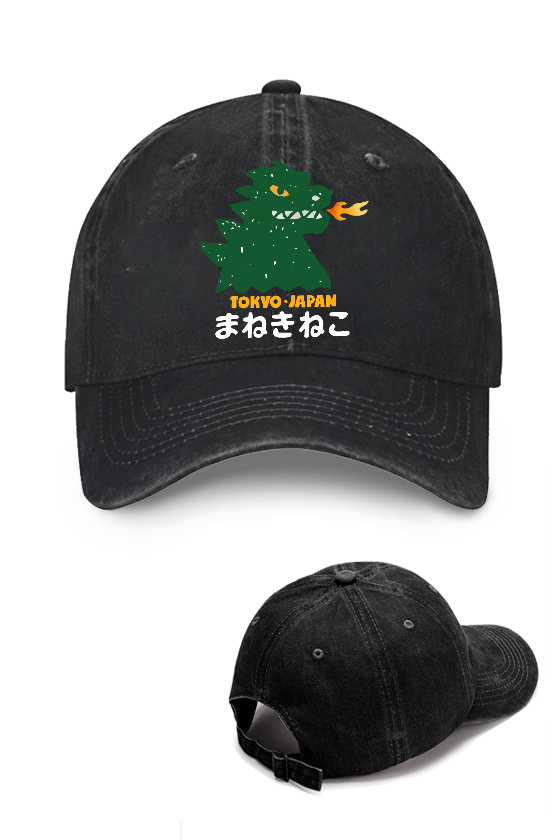 Kaiju Monster Tokyo Japan Vintage Cotton Cap