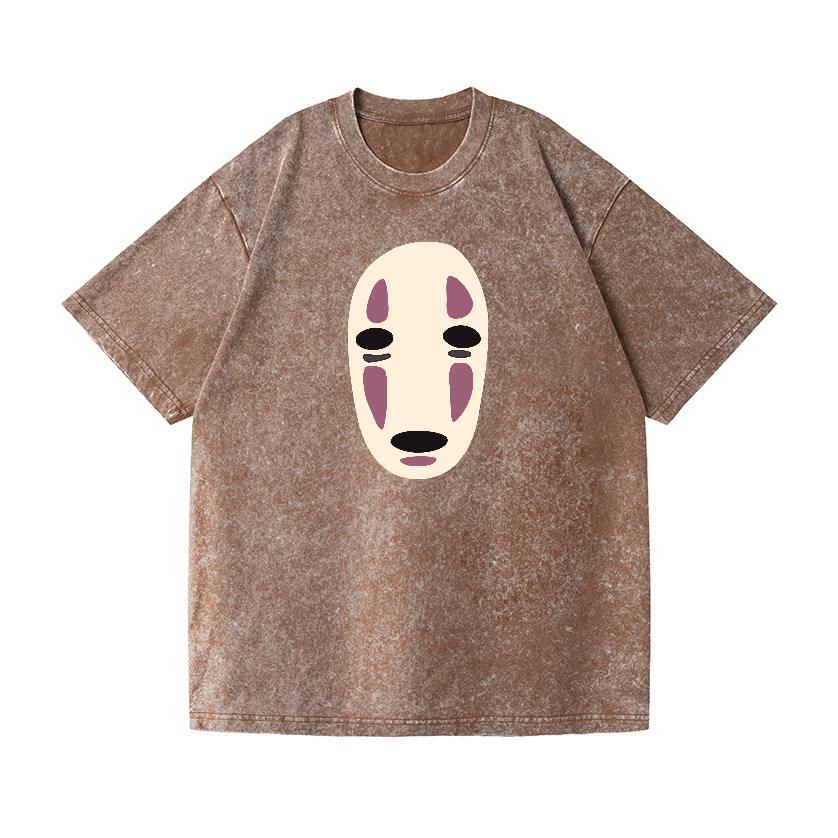 Ghibli No Face Kaonashi Vintage Wash Japanese Design T-Shirt