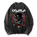Osaka Panther Vintage Cotton Wash Long-sleeve T-shirt