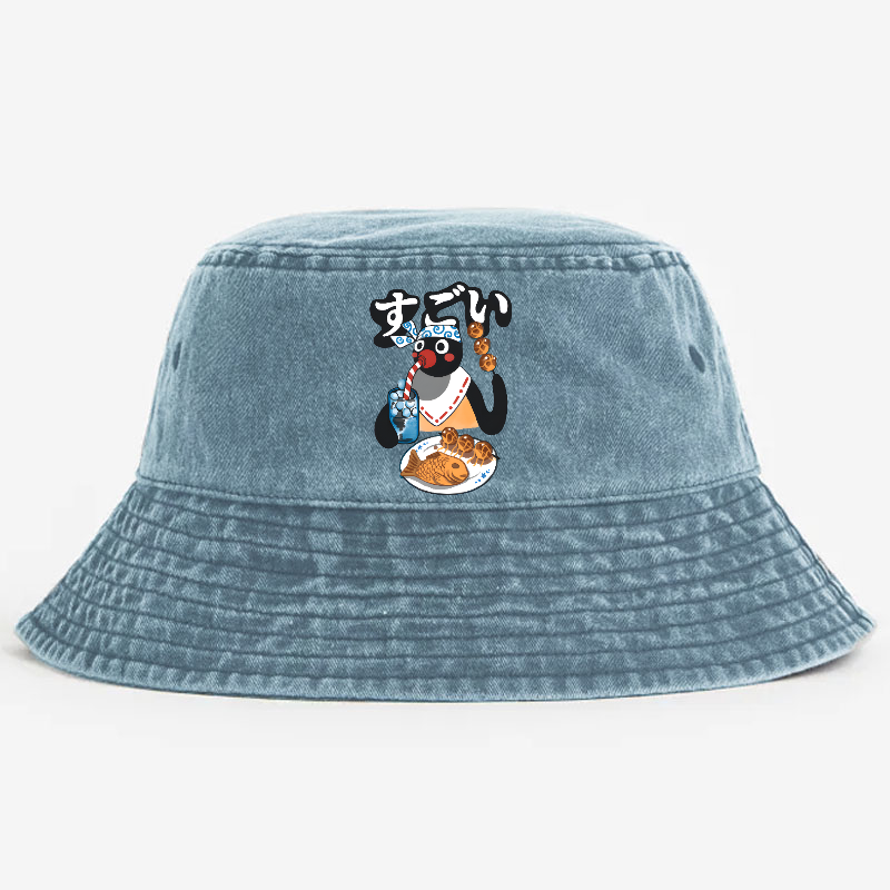 Takoyaki Vintage 100% Cotton Bucket Hat
