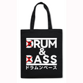 Drum and Bass Japanese Style Canvas Tote Bag