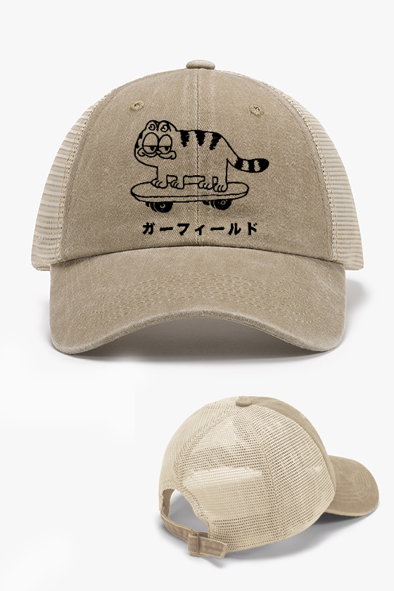Garfield Cat Vintage Cotton Breathable Hat