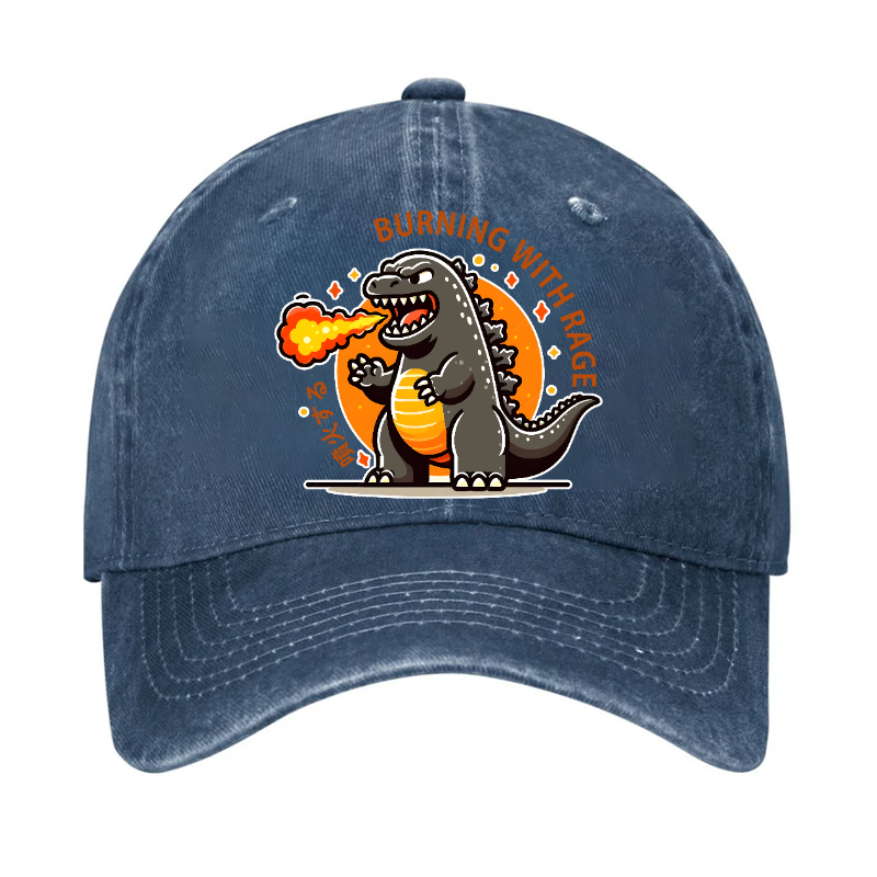 Burning Kaiju Vintage Cotton Cap