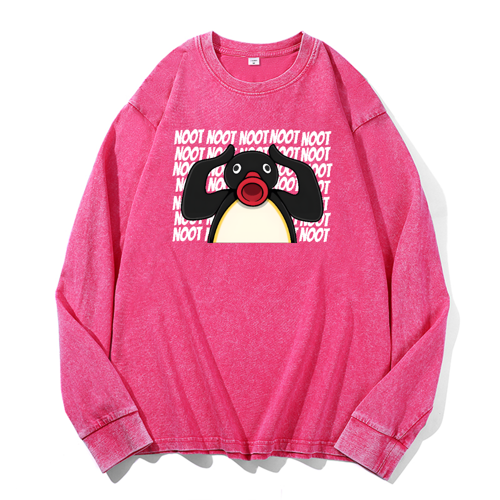 Noot Vintage Cotton Wash Long-sleeve T-shirt