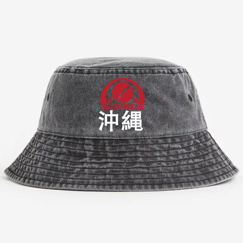 Okinawa Vintage 100% Cotton Bucket Hat