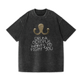 Drunken Octopus Vintage Wash Japanese Design T-Shirt