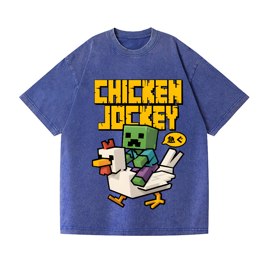 Chicken Jockey Vintage Wash Japanese Design T-Shirt