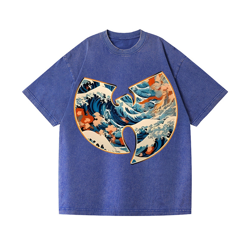 The Great Wave off Kanagawa Vintage Wash Japanese Design T-Shirt