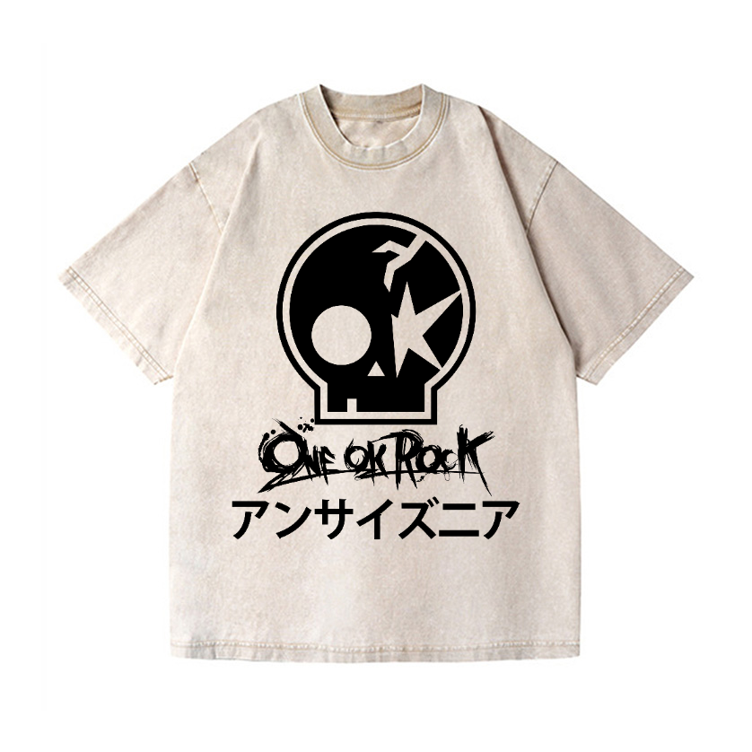 One Ok Rock Band Vintage Wash Japanese Design T-Shirt