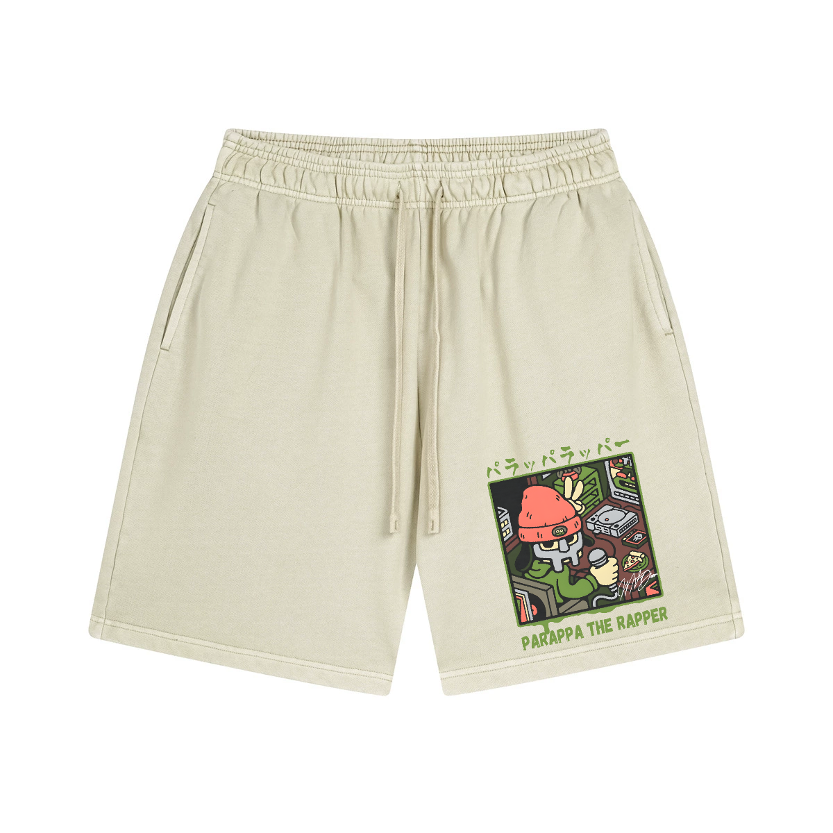PaRappa the Rapper Vintage Pure Thick Cotton Shorts