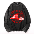 Vintage Cotton Wash Crewneck Long-Sleeve T-Shirt