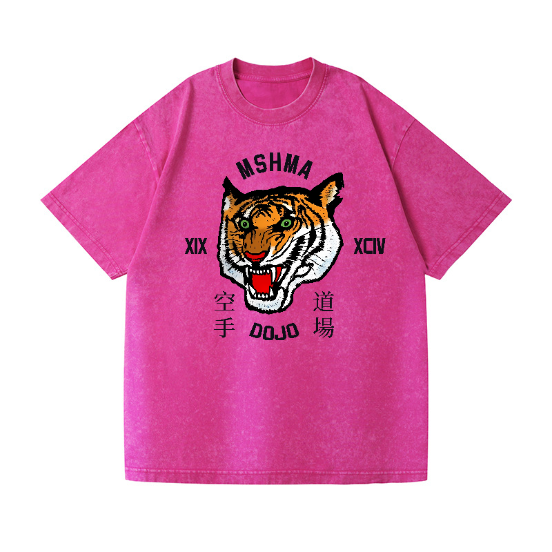 Mshma Dojo Tiger Vintage Wash Japanese Design T-Shirt