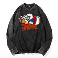 Speed Racer Vintage Cotton Wash Crewneck Long-Sleeve T-Shirt
