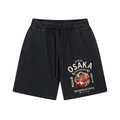 Osaka Dotonbori Drunken Octopus Vintage Pure Thick Cotton Shorts
