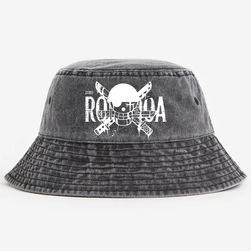 One Piece Roronoa Zoro Vintage 100% Cotton Bucket Hat