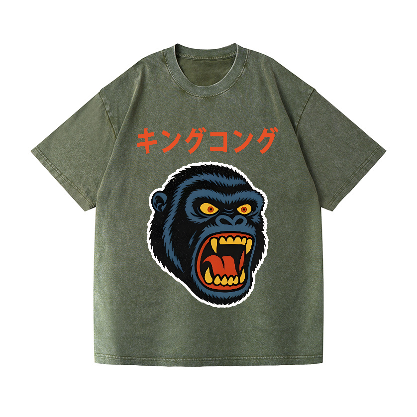 King Kong Vintage Wash Japanese Design T-Shirt