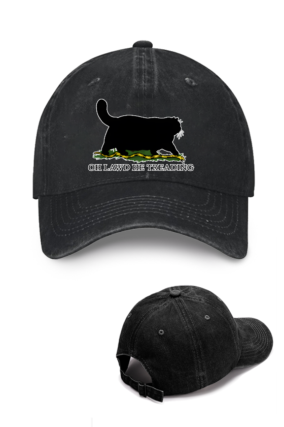 Black Cat Vintage Cotton Cap