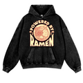 Ramen Vintage Washed Thick Cotton Hoodie