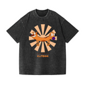 Catdog Vintage Wash Japanese Design T-Shirt