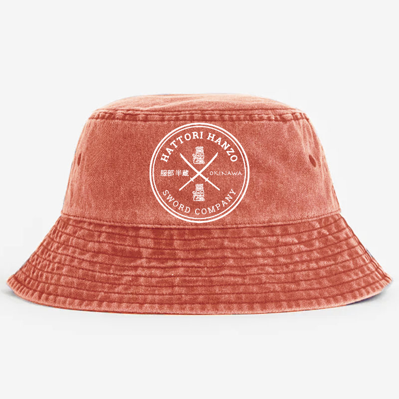 Hattori Hanzo Okinawa Sword Company ﻿Vintage 100% Cotton Bucket Hat