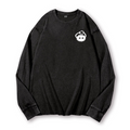 Ghibli Totoro No Face Kaonashi Vintage Washed Cotton Back Art Long-sleeve T-shirt