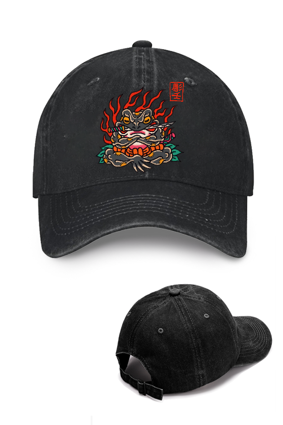 Samurai Frog Vintage Cotton Cap