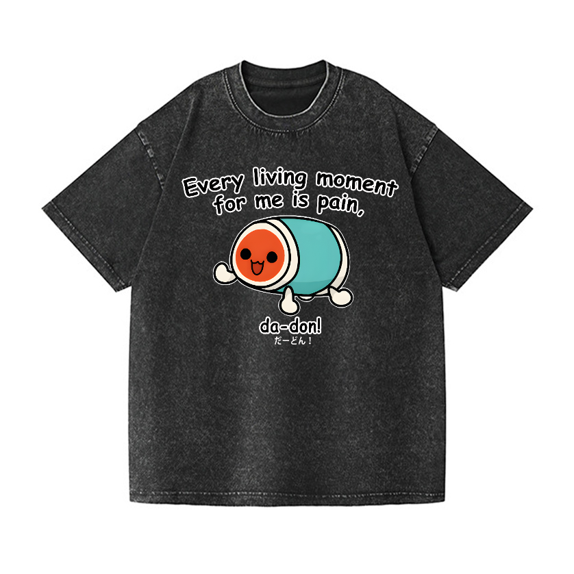Taiko Vintage Wash Japanese Design T-Shirt