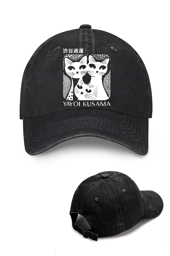 Yayoi Kusama Cat Vintage Cotton Cap