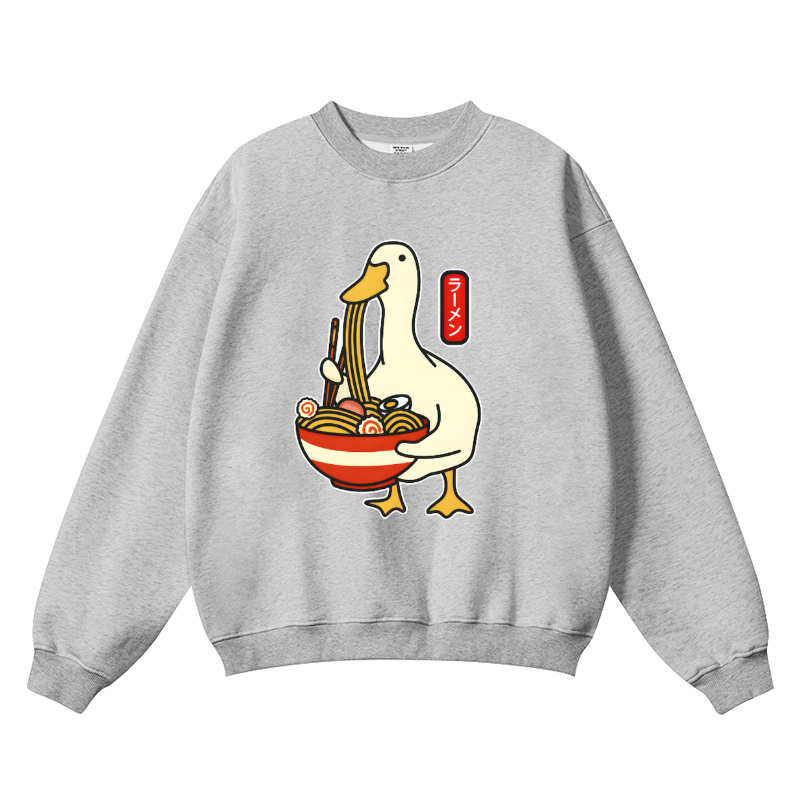 Goose Ramen Vintage Cotton Blend Crewneck Sweatshirt