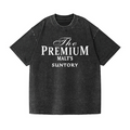 The Premium Malt's Suntory Vintage Wash Japanese Design T-Shirt