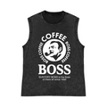 Coffee Boss Pure Cotton Wash-Dyed Sleeveless Tank Top