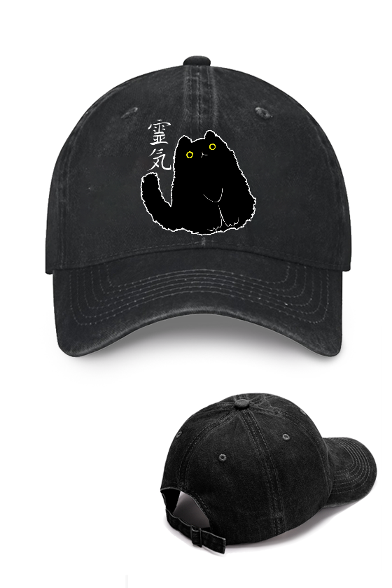 Lucky Cat Vintage Cotton Cap