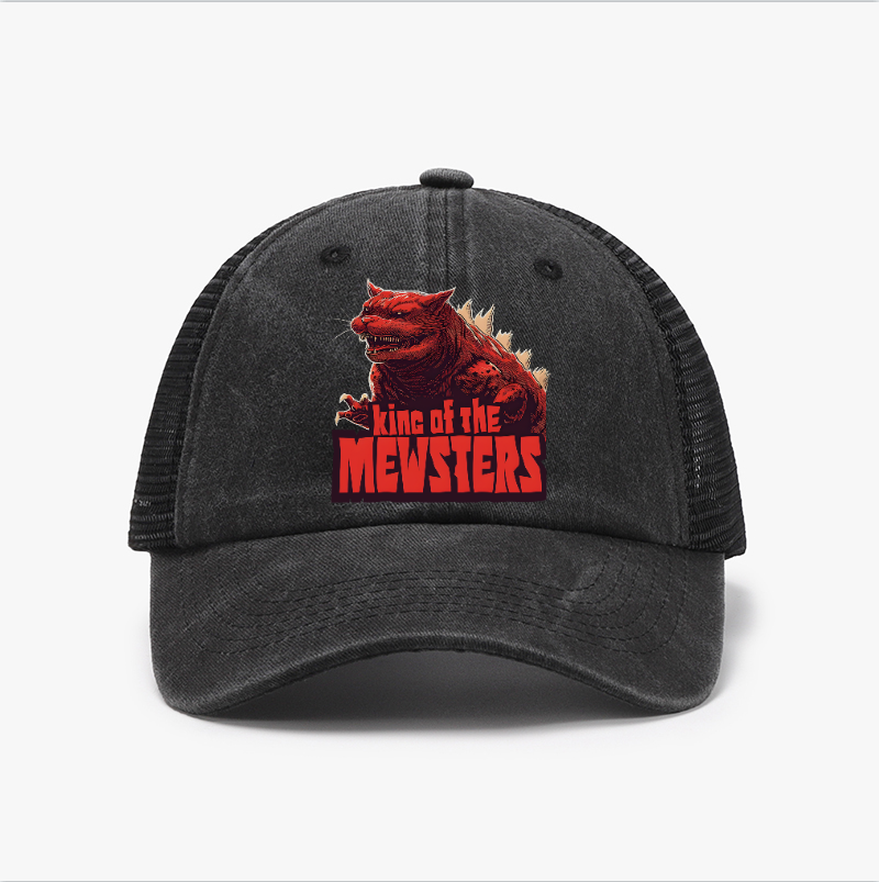 Catzilla Cat Kaiju Vintage Cotton Breathable Hat