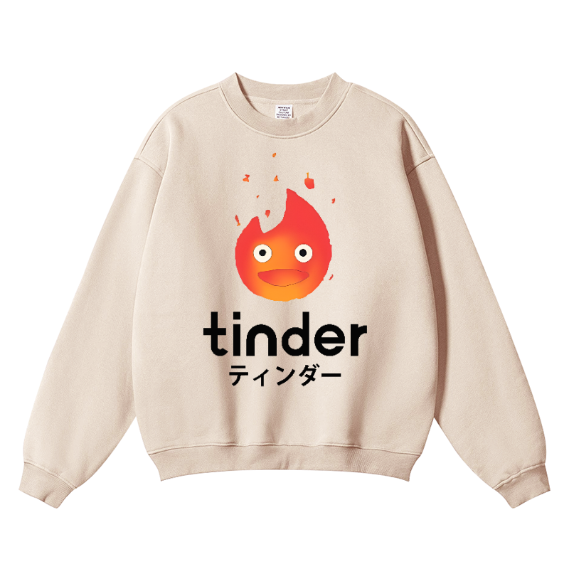 Ghibli Vintage Cotton Blend Crewneck Sweatshirt