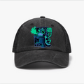 Cat Kaiju Vintage Cotton Breathable Hat