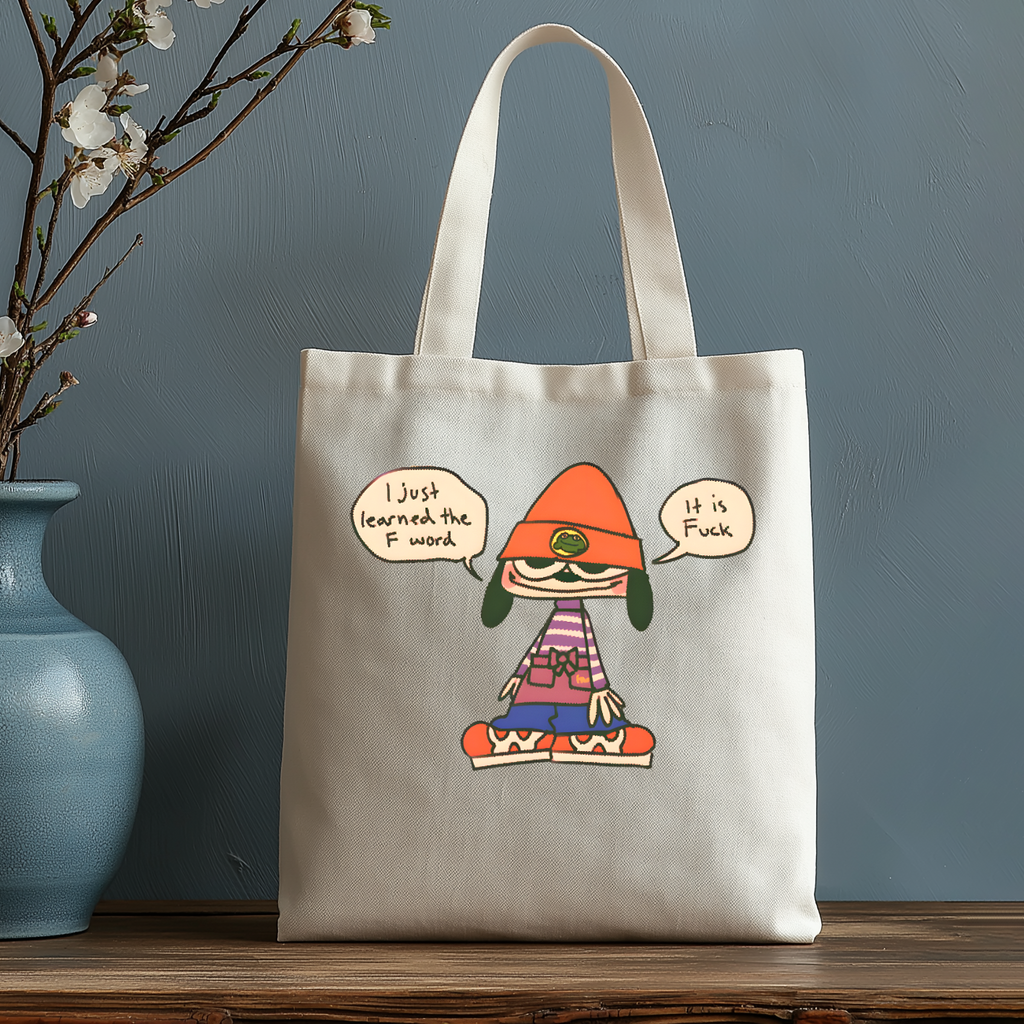 PaRappa the Rapper Japanese Style Canvas Tote Bag