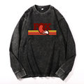FOX Vintage Cotton Wash Crewneck Long-Sleeve T-Shirt