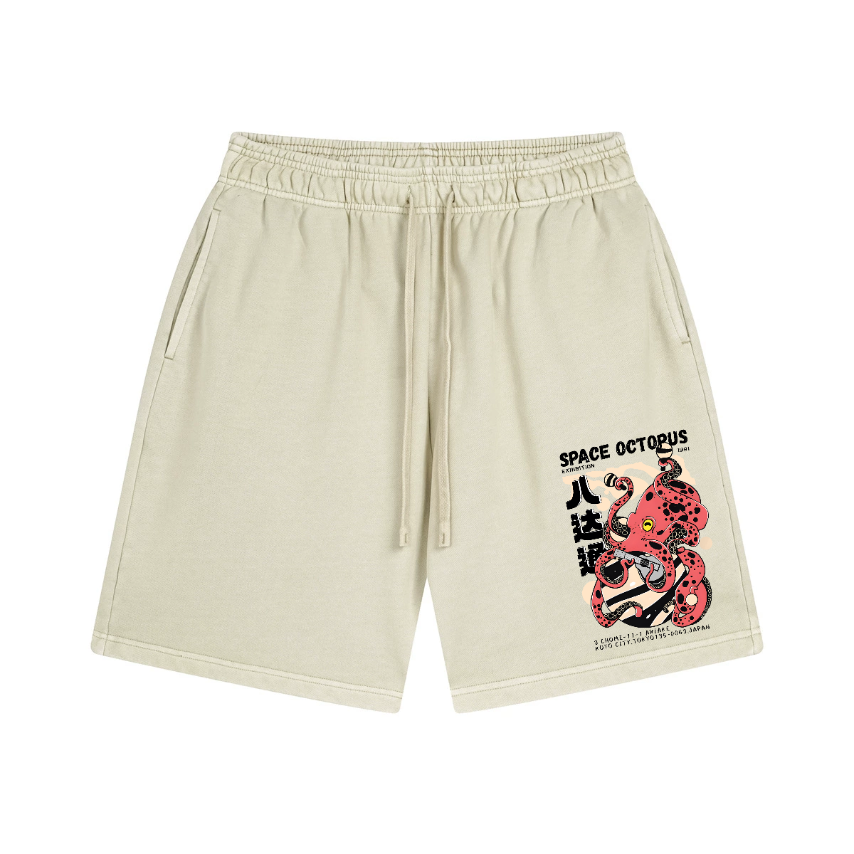 Octopus Vintage Pure Thick Cotton Shorts