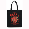 Osaka Dotonbori Drunken Octopus Japanese Style Canvas Tote Bag