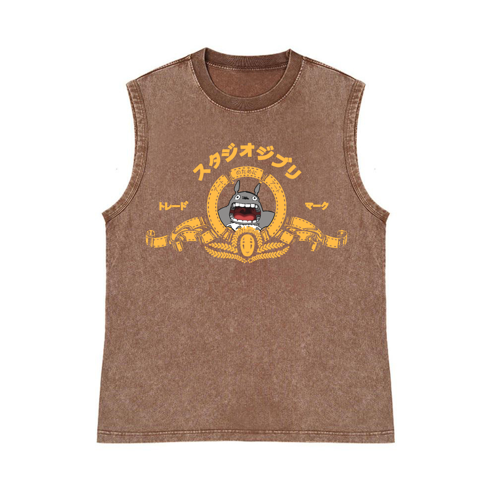 MGM Ghibli Totoro Pure Cotton Wash-Dyed Sleeveless Tank Top