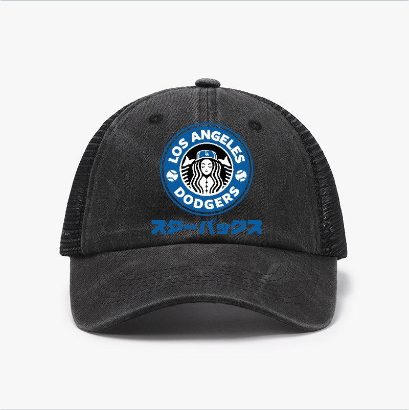 Los Angeles Dodgers Baseball Starbucks Vintage Cotton Breathable Hat