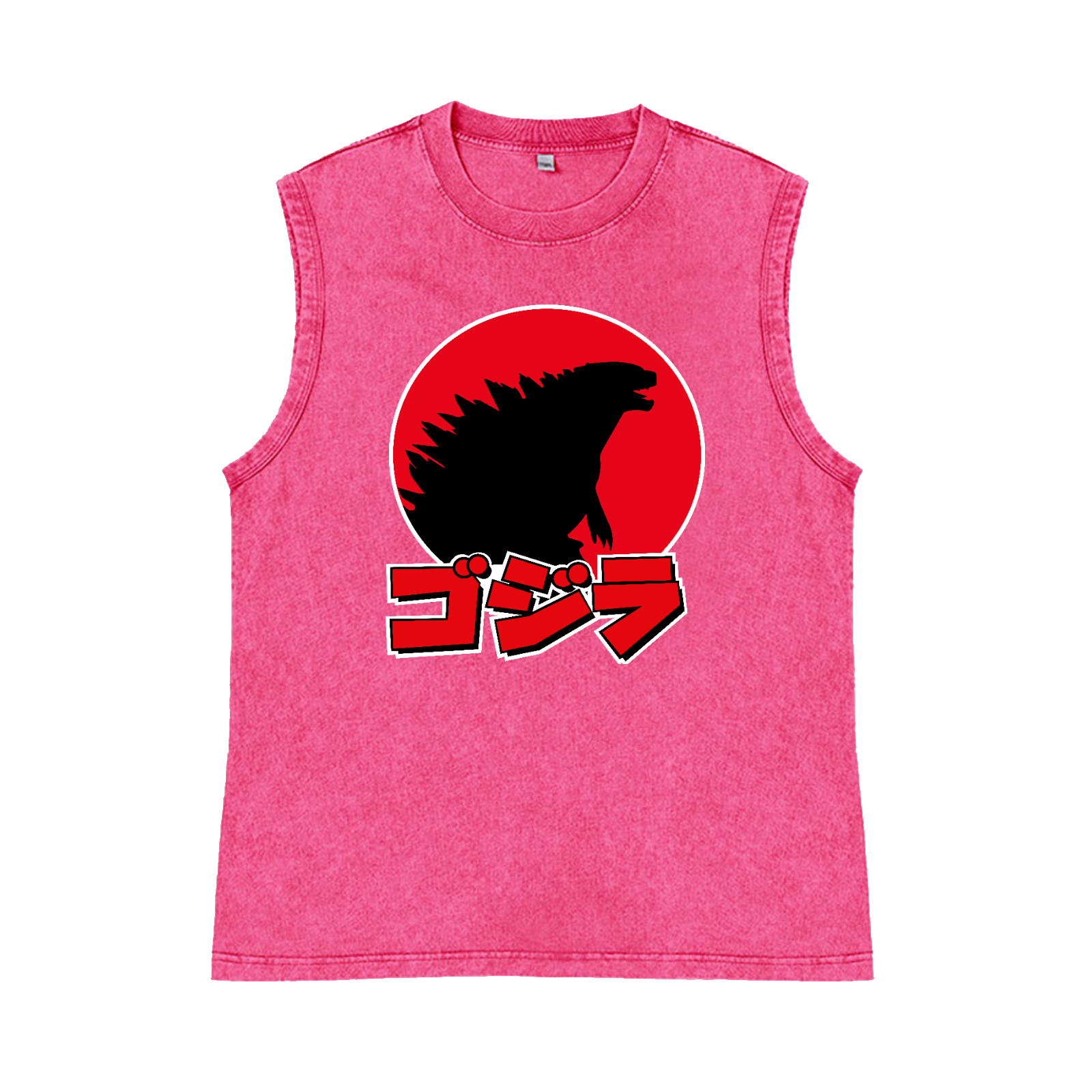 Kaiju Pure Cotton Wash-Dyed Sleeveless Tank Top