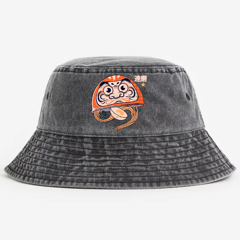 Daruma Ramen Vintage 100% Cotton Bucket Hat