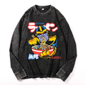 Hero Ramen Vintage Cotton Wash Long-sleeve T-shirt